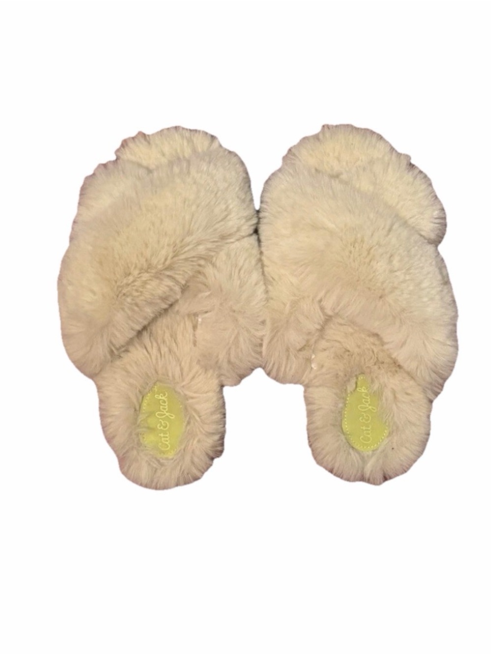 cat & jack‎ yellow house Slippers Girls M (2/3)